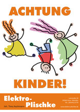 Plakat "Achtung Kinder"